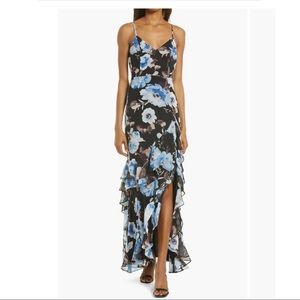 Lulu’s - Artwin Floral Ruffle A-Line Dress